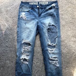 Vintage Reunion Distressed Jeans